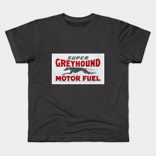 Super Greyhound Motor Fuel vintage sign Kids T-Shirt